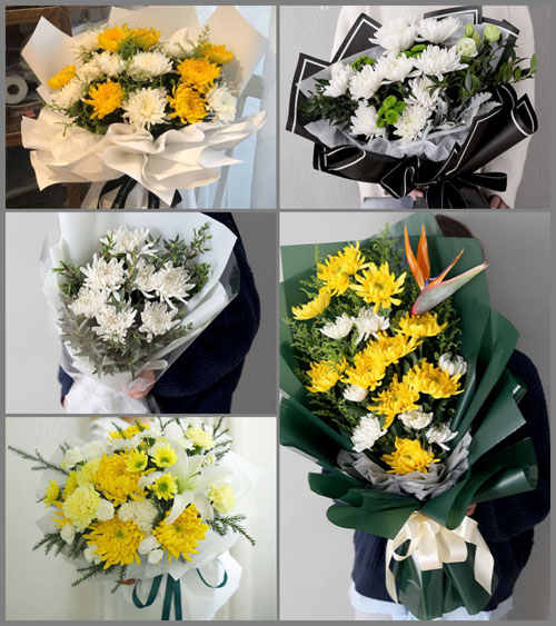 陕西咸阳市旬邑县职田镇景家村白事花束代送